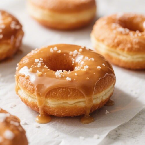 Maple Glazed Doughnuts with Sea Salt