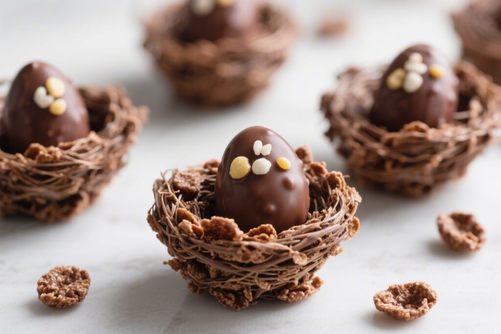 Chocolate Cornflake Easter Nests