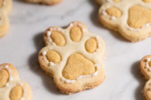 Bunny Paw Print Sugar Cookies