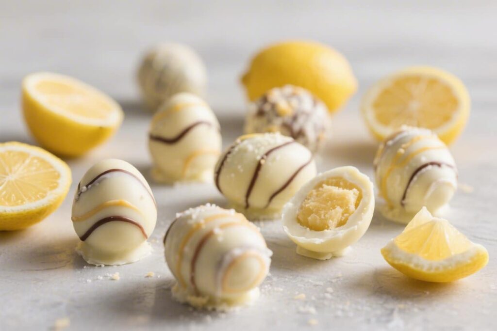 Lemon Easter Egg Truffles