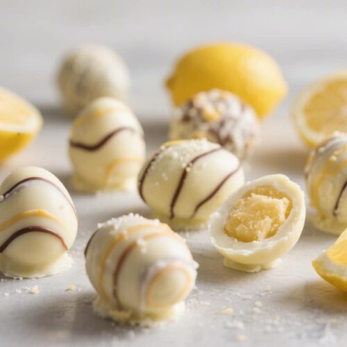 Lemon Easter Egg Truffles