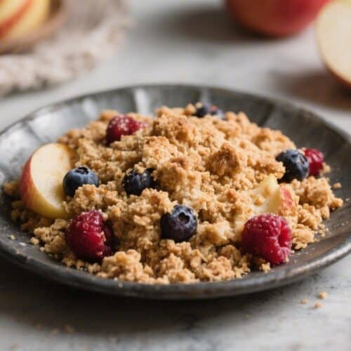 Rustic Apple and Berry Crumble