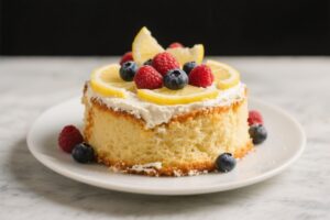 Lemon Ricotta Cake With Fresh Berries