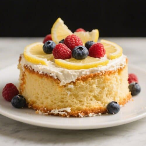 Lemon Ricotta Cake With Fresh Berries