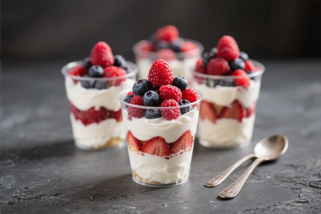 5 Minute Berry Yogurt Parfait Cups