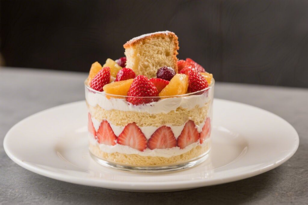 Classic Strawberry Fruit Trifle