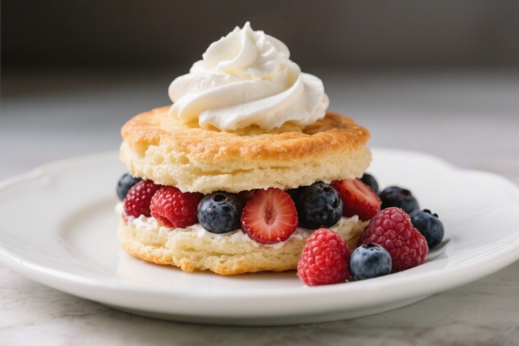 Summer Berry Shortcake With Whipped Cream