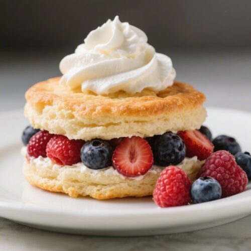 Summer Berry Shortcake With Whipped Cream