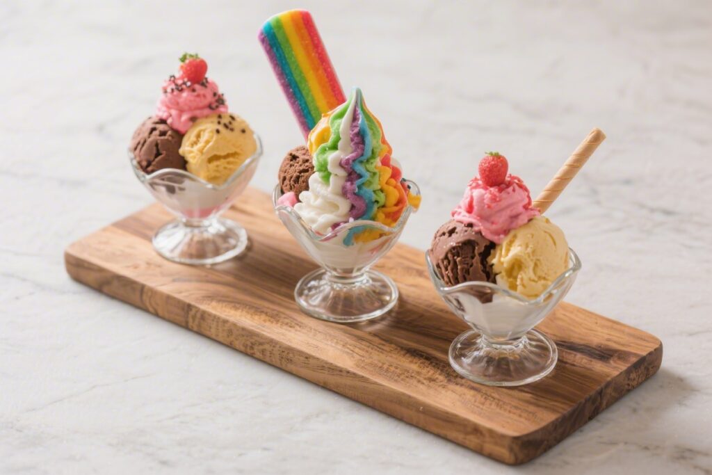 Rainbow Ice Cream Sundae Board