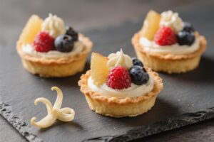Mini Fruit Tartlets With Vanilla Cream