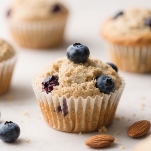 Almond Flour Blueberry Muffins