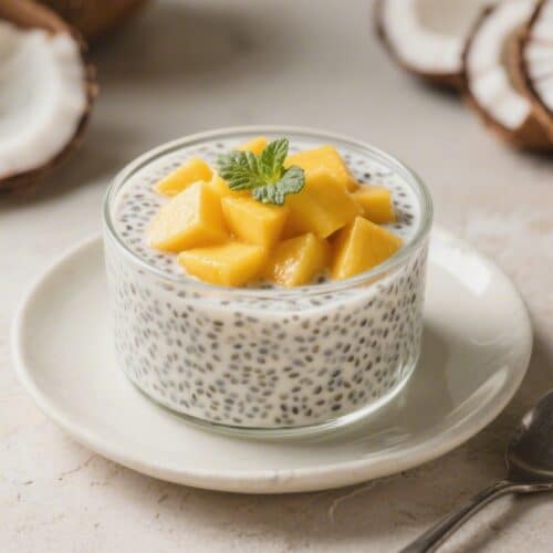 Tropical Mango & Coconut Chia Pudding