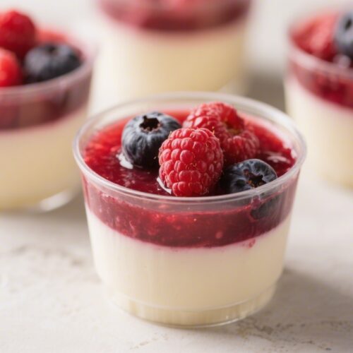 Chilled Summer Berry Pudding Cups