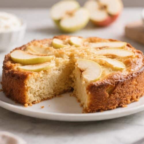 Easy 4 Ingredient Apple Cake