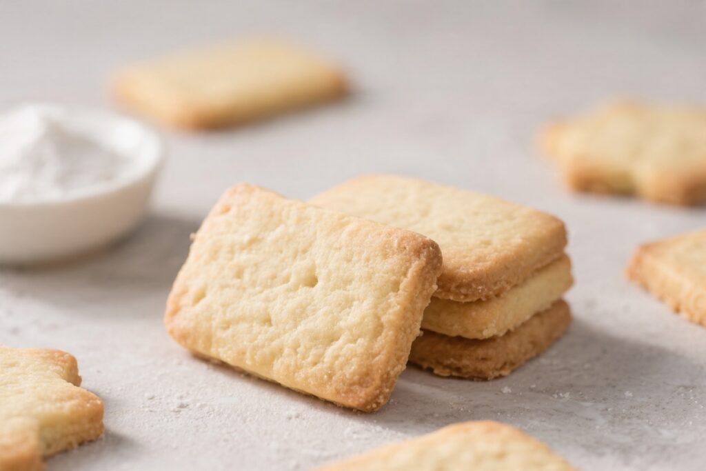 4 Ingredient Shortbread Cookies
