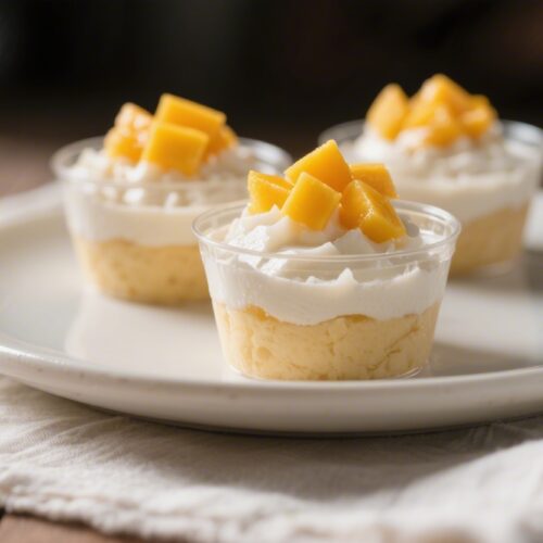 Quick Mango and Coconut Dessert Cups