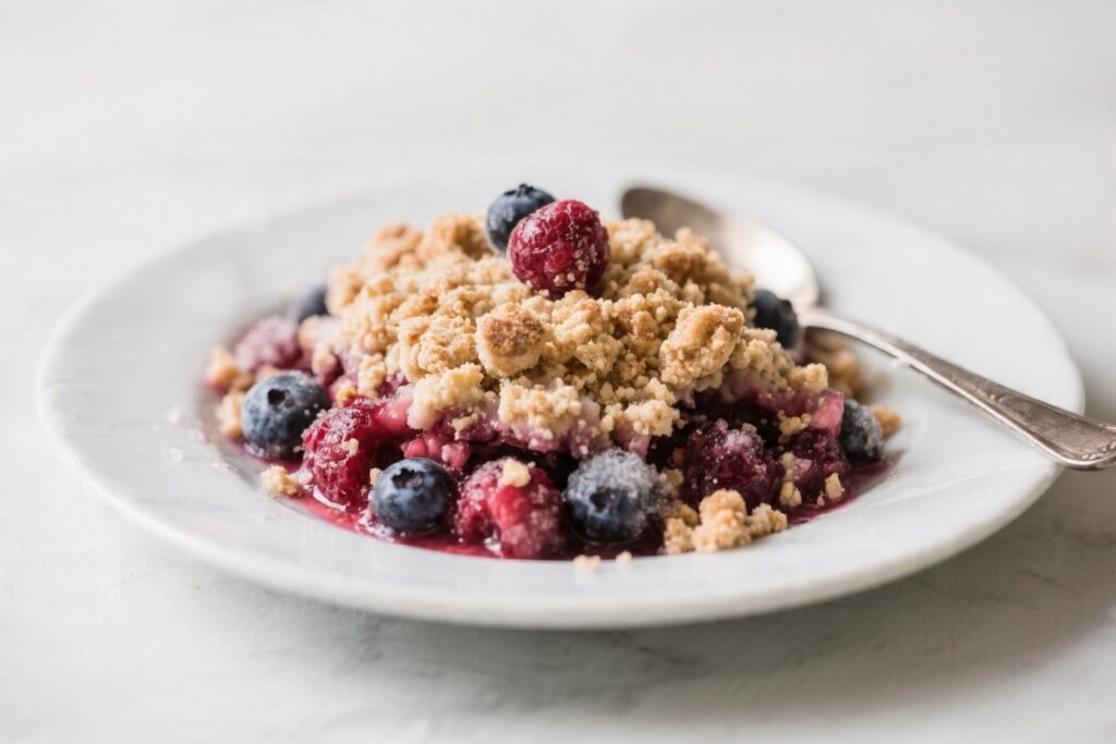 Frozen Berry Crumble
