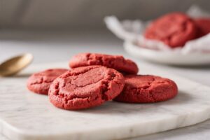 4 Ingredient Red Velvet Cookies