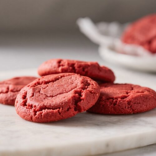 4 Ingredient Red Velvet Cookies