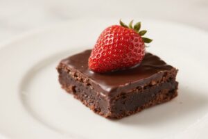 Chocolate Covered Strawberry Brownie Dessert