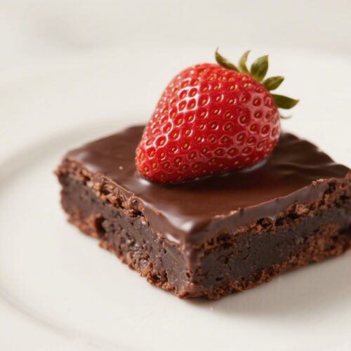 Chocolate Covered Strawberry Brownie Dessert