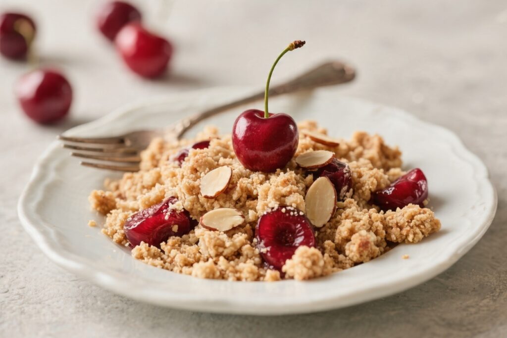 Cherry Almond Crumble