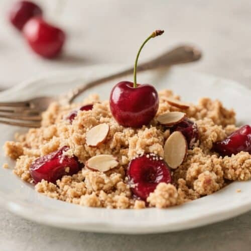 Cherry Almond Crumble