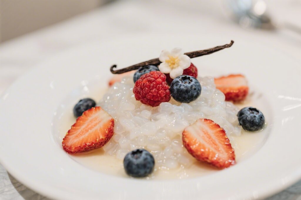 Vanilla Tapioca With Fresh Summer Berries