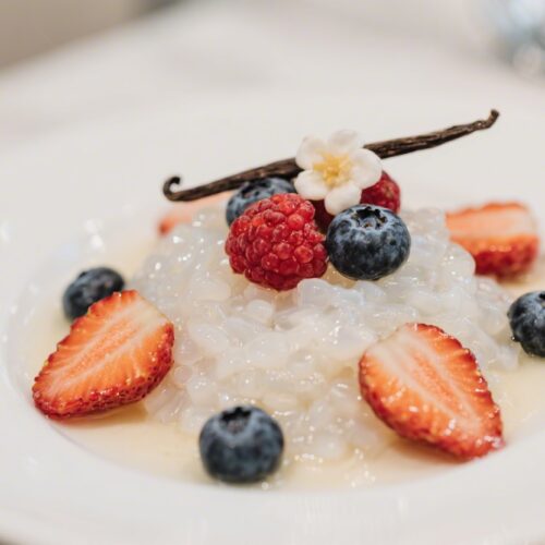 Vanilla Tapioca With Fresh Summer Berries