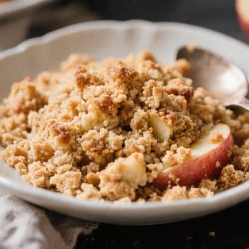 Quick 3 Ingredient Apple Crumble
