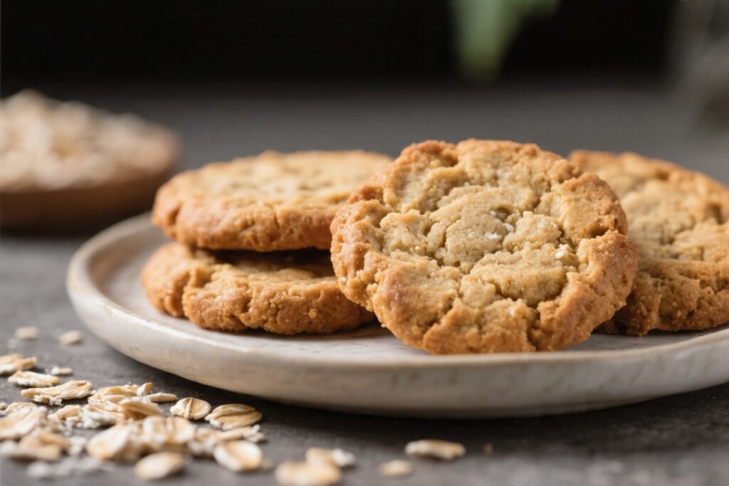 Healthy 4 Ingredient Oat Cookies