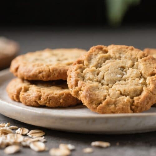 Healthy 4 Ingredient Oat Cookies