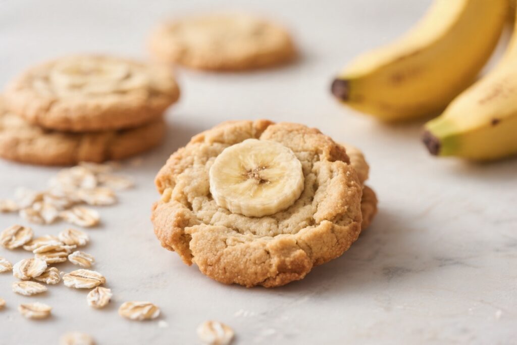 3 Ingredient Banana Oat Cookies