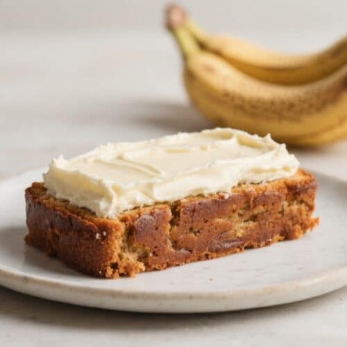Banana Bread Dessert With Cream Cheese Frosting - Soft, Moist, and Comforting