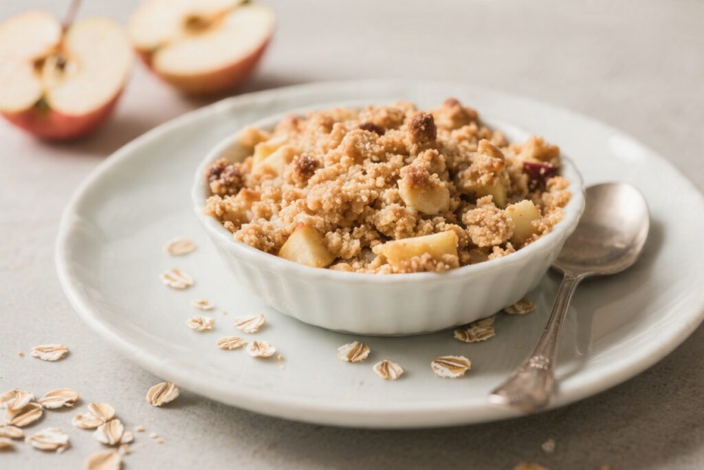 No Oats Apple Crumble