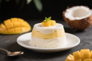 Easy Mango Coconut Pudding
