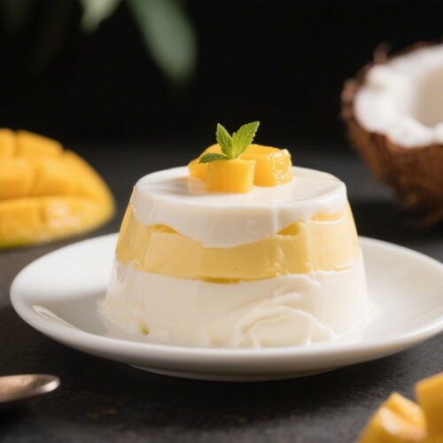 Easy Mango Coconut Pudding