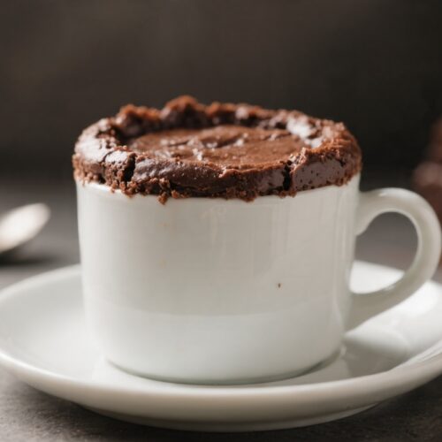 Quick 3 Ingredient Brownie Mug Cake
