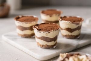 No Bake 5 Ingredient Tiramisu Cups