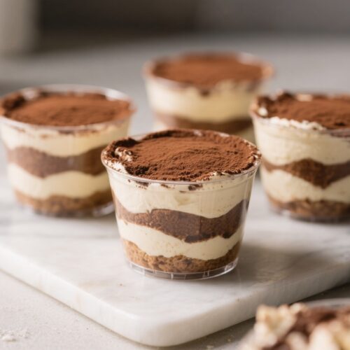 No Bake 5 Ingredient Tiramisu Cups