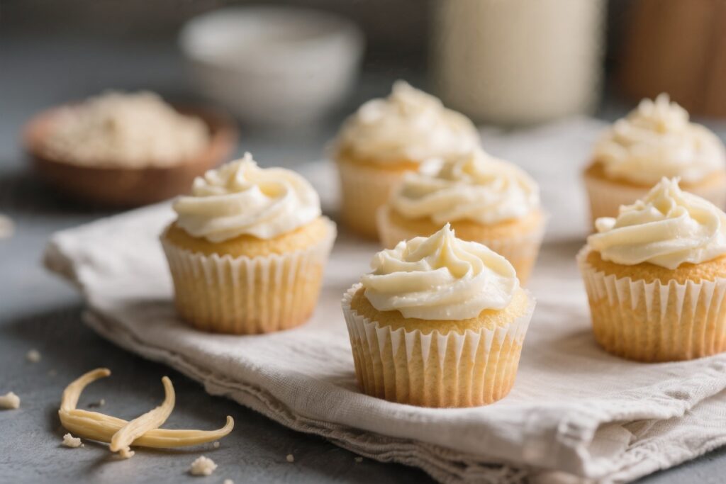 4 Ingredient Vanilla Cupcakes