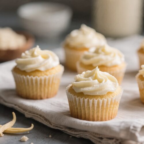4 Ingredient Vanilla Cupcakes
