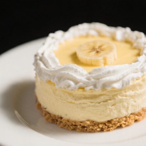 Banana Cream Dessert With Biscuit Base
