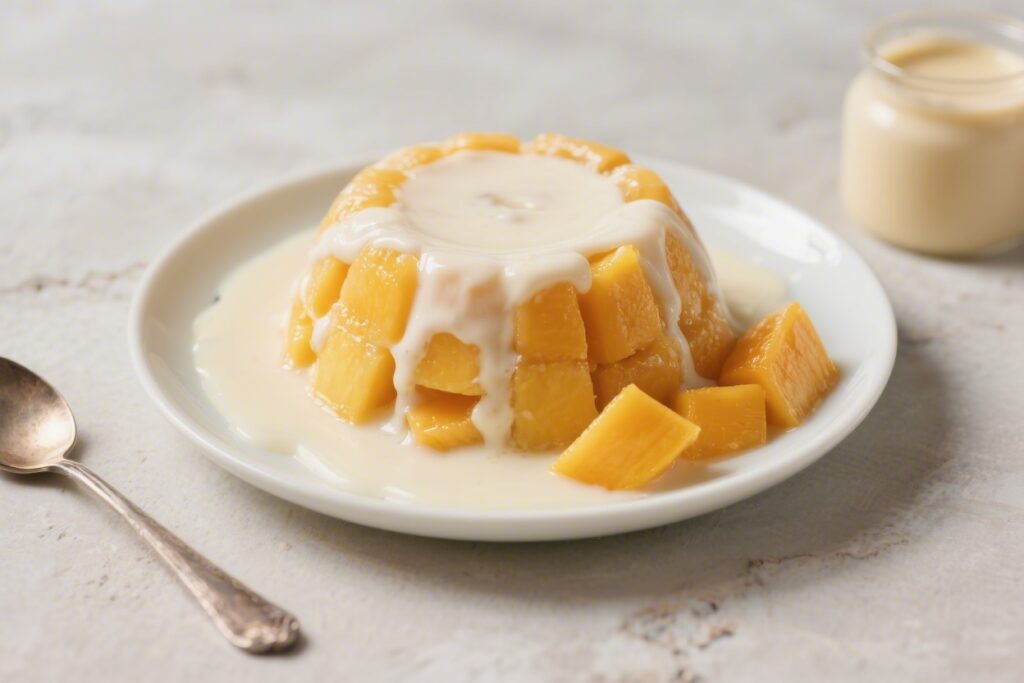 Creamy Mango Summer Pudding