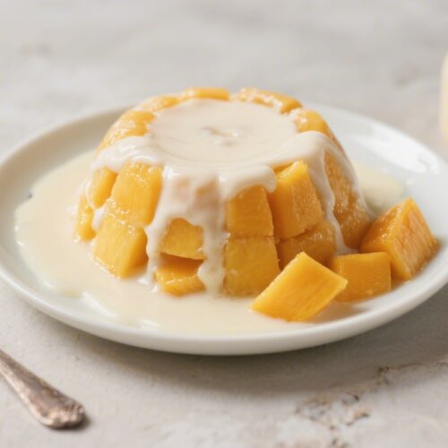 Creamy Mango Summer Pudding