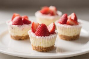 No Bake Strawberry Cheesecake Cups