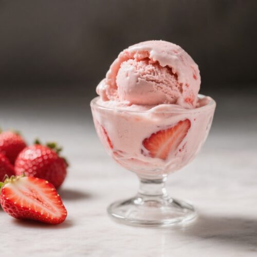 3 Ingredient Strawberry Ice Cream