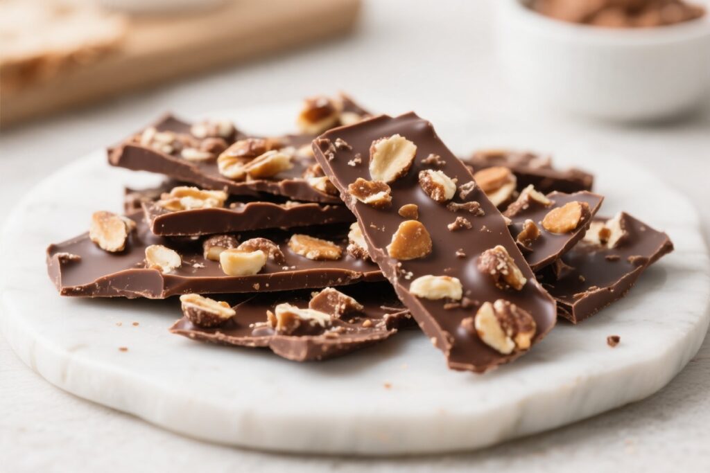 Quick 5 Ingredient Chocolate Bark