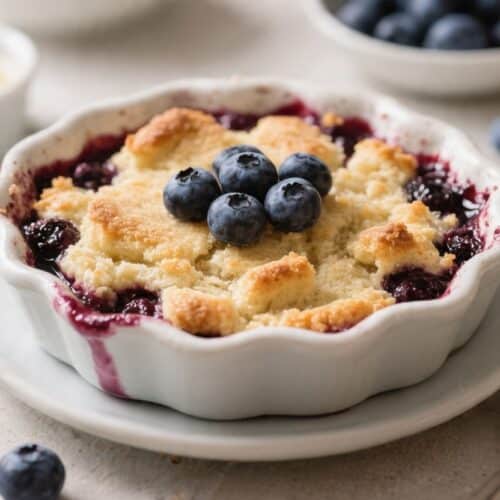 5 Ingredient Blueberry Cobbler