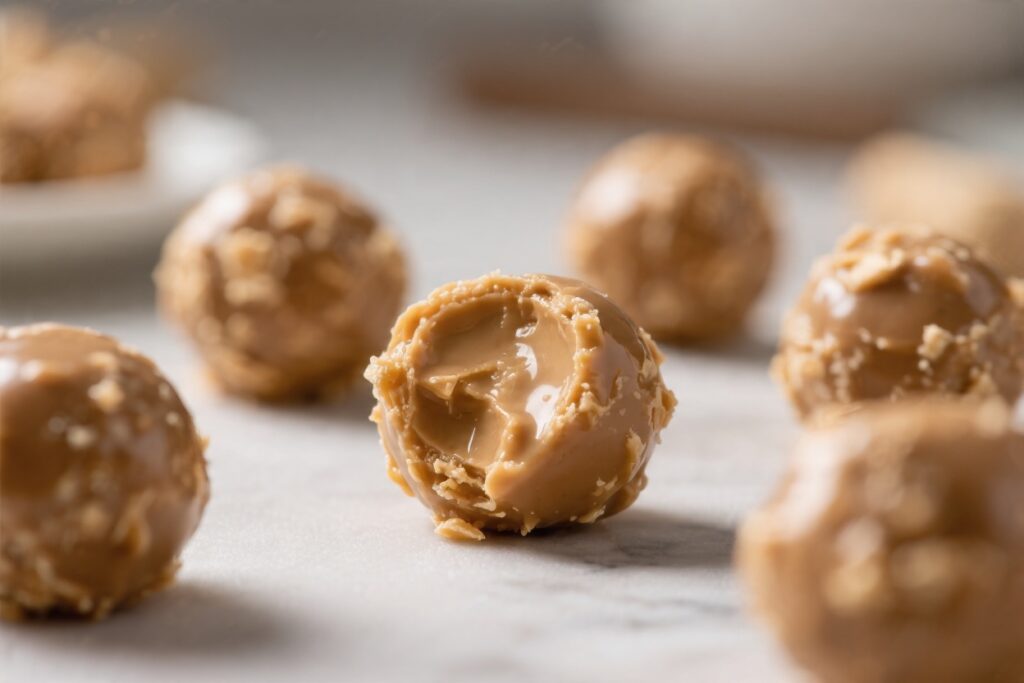No Bake 4 Ingredient Peanut Butter Balls